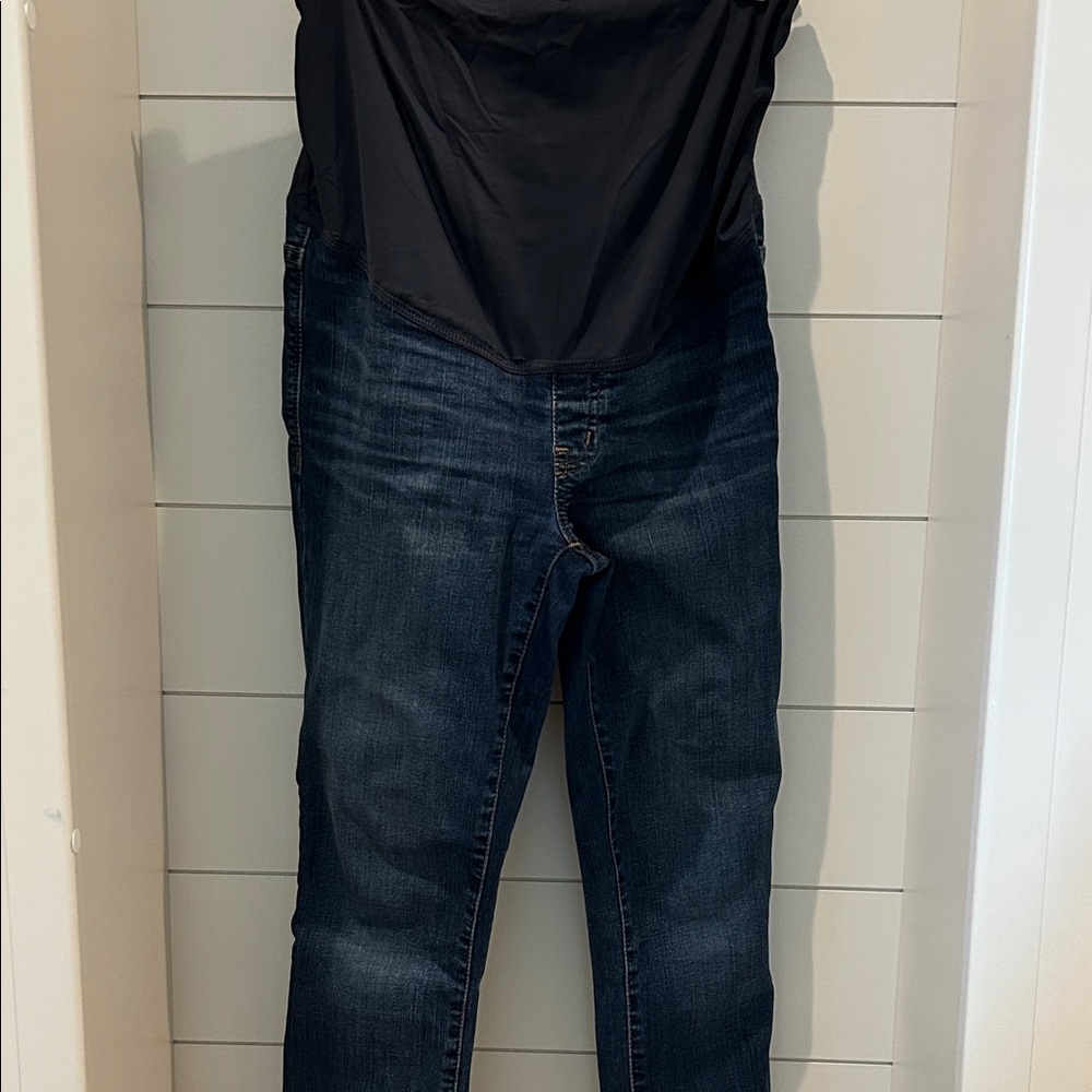 Madewell Petite Maternity Dark Blue Skinny Jeans